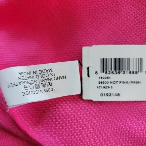 Hot Pink Pasmina Scarf NWT - Picture 1 of 6